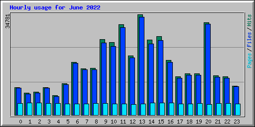 Hourly usage for June 2022